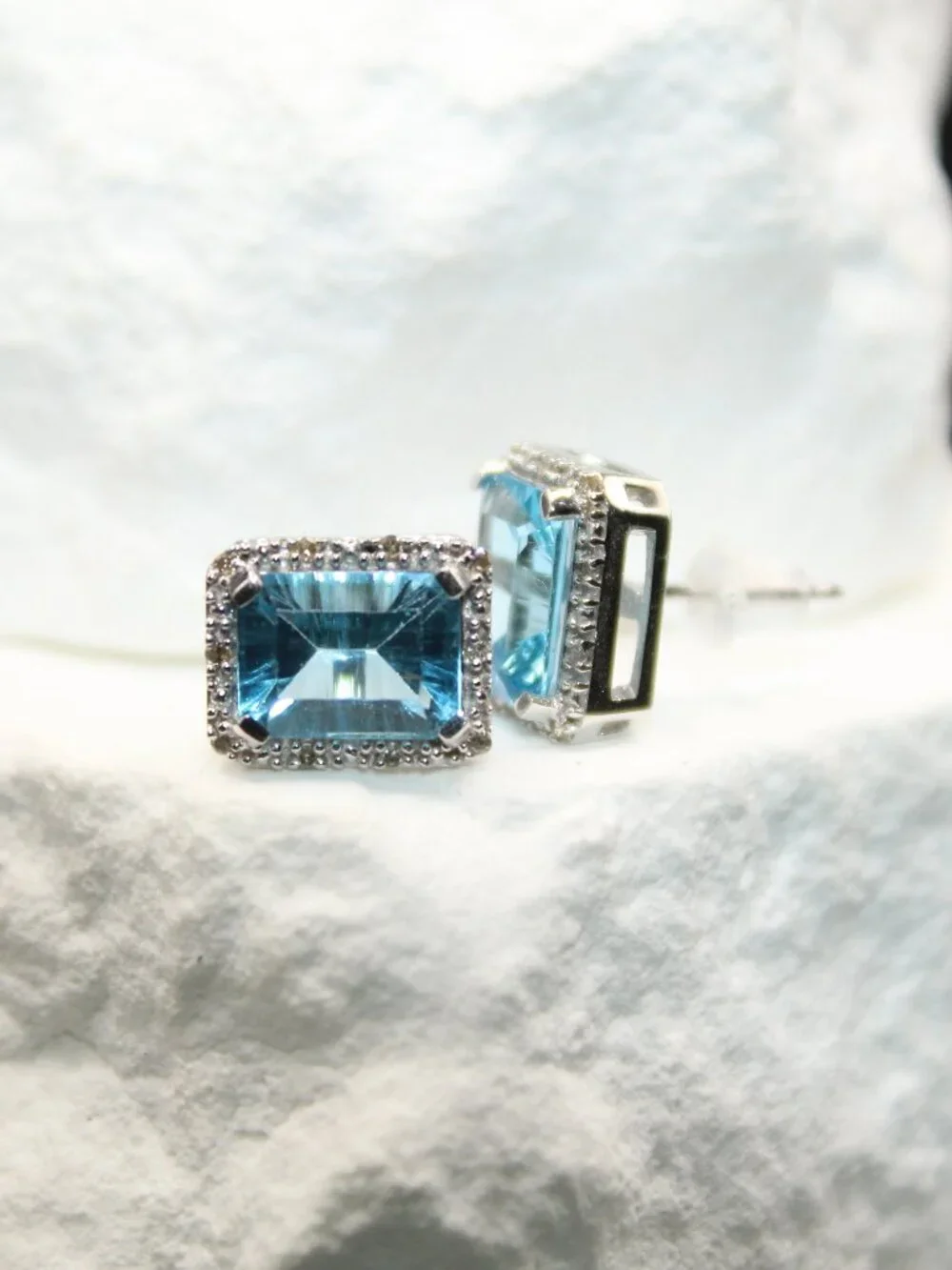 Ocean Radiance Blue Topaz Earrings